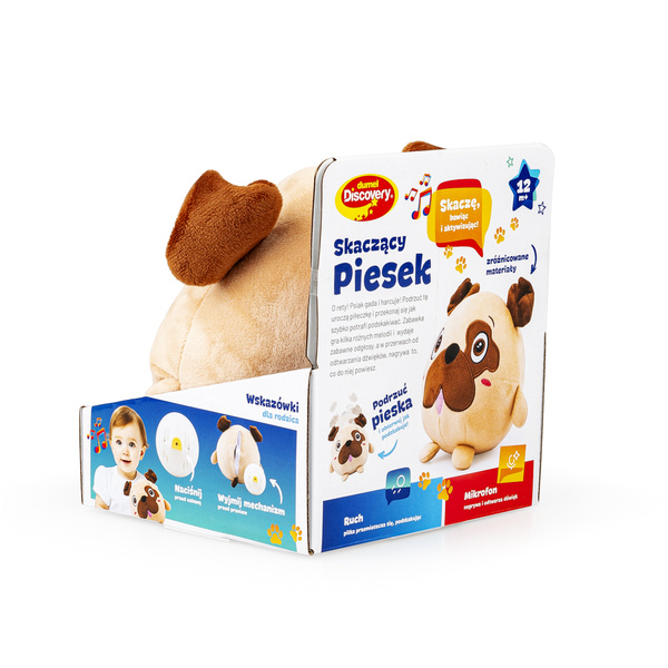 Dumel 30842 Skaczący pies zabawka interaktywna nagrywanie mówi polsku