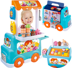 DUMEL Wózek z lodami zestaw akcesoria 26 elementów dźwięk 18M+