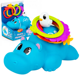 Zabawka do  kapieli PŁYWAJĄCY Wodny Hipopotam do wody wanny 12m+ Dumel