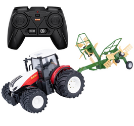 DUMEL agro pojazd Traktor RC + zgrabiarka pilot 