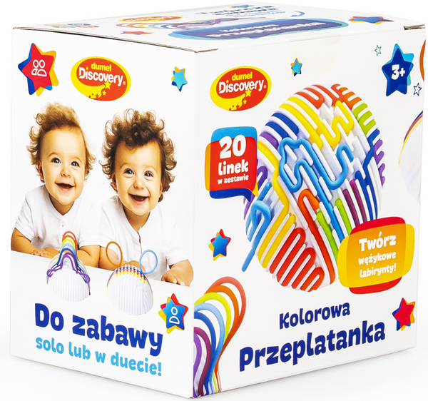 Dumel kolorowa przeplatanka zabawka logiczna kreatywna dla dzieci