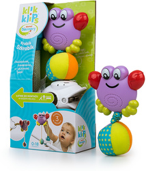 DUMEL Krab zabawka do wózka GRZECHOTKA WIBRUJĄCA