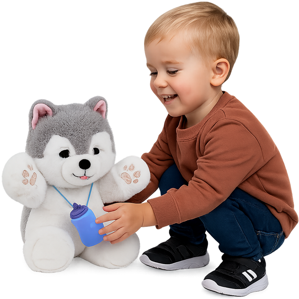 Interaktywny Piesek Husky DUMEL Discovery z czujnikiem na brzuszku